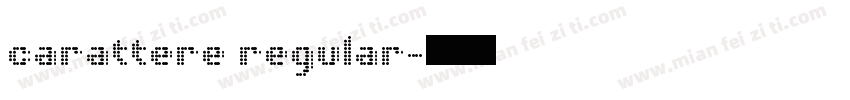 carattere regular字体转换
